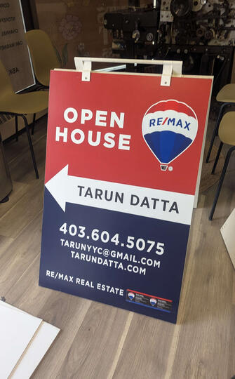 Double-sided sandwich board